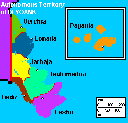 A Map Descibing the Administrative Units of Eastern Delgamia